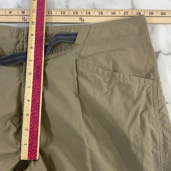 Mountain Hardwear‎ Pants Womens Size 14/ 32 Tan Straight Leg Camping Belted Hike - Picture 10 of 14